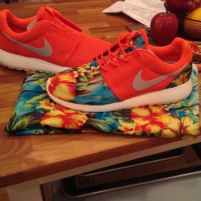 Picture of Nike Floral Roshe Customized Running Shoes