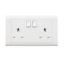 Picture of White 3-prong plug, size 7*14 MK