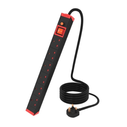 Picture of Black 6-hole 5-yard power strip