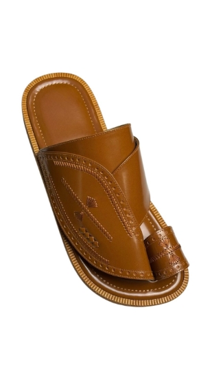 Picture of Saudi embroidered genuine leather shoe