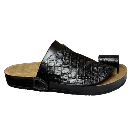 Picture of Saudi genuine crocodile leather shoes with orthopedic sole