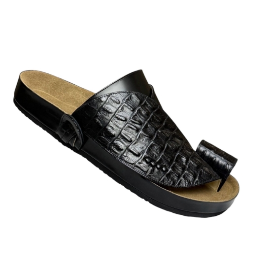 Picture of Saudi genuine crocodile leather shoes with orthopedic sole