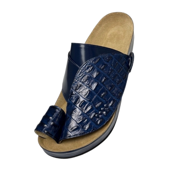 Picture of Saudi-made genuine leather shoes featuring orthopedic footbeds